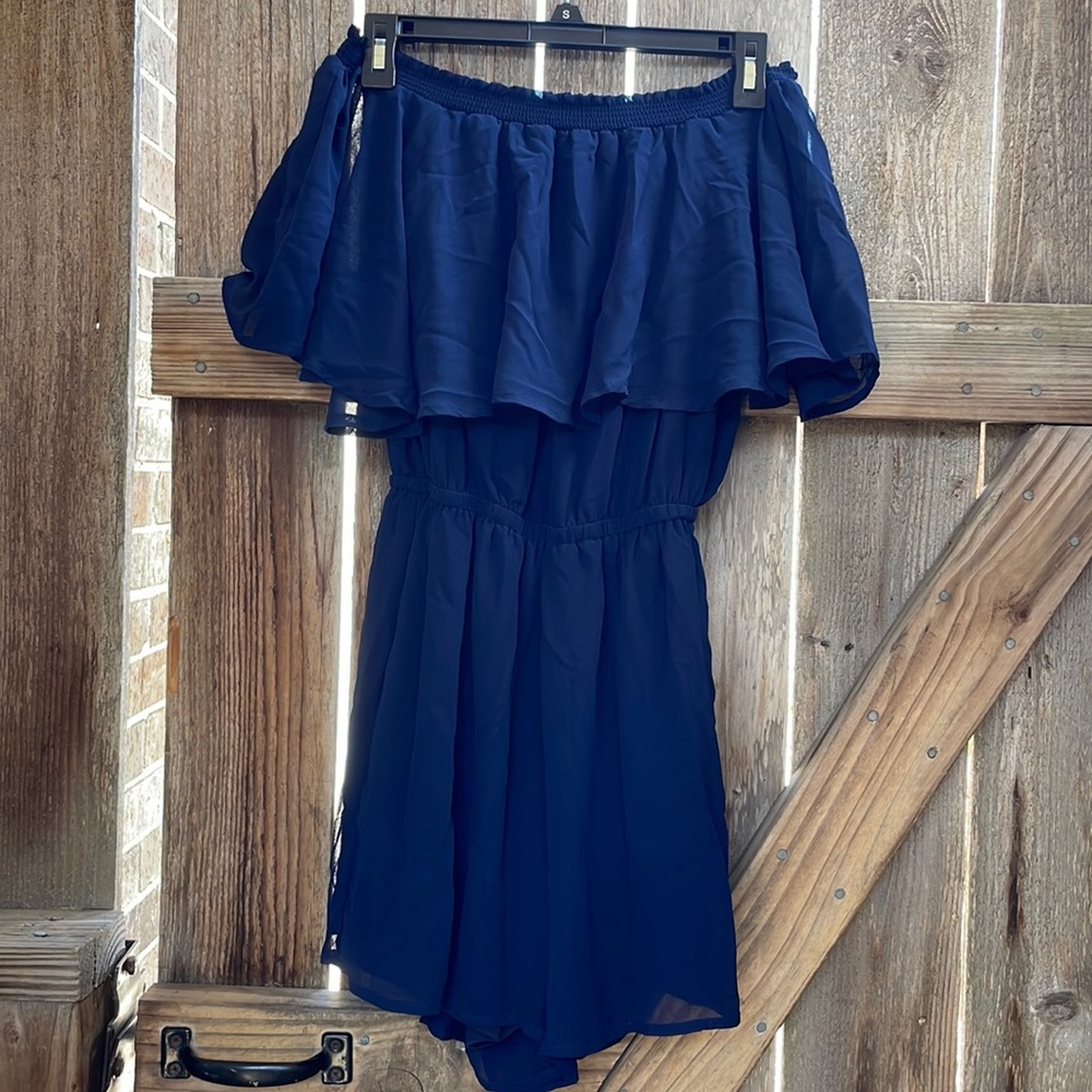 Navy Francesca’s Romper